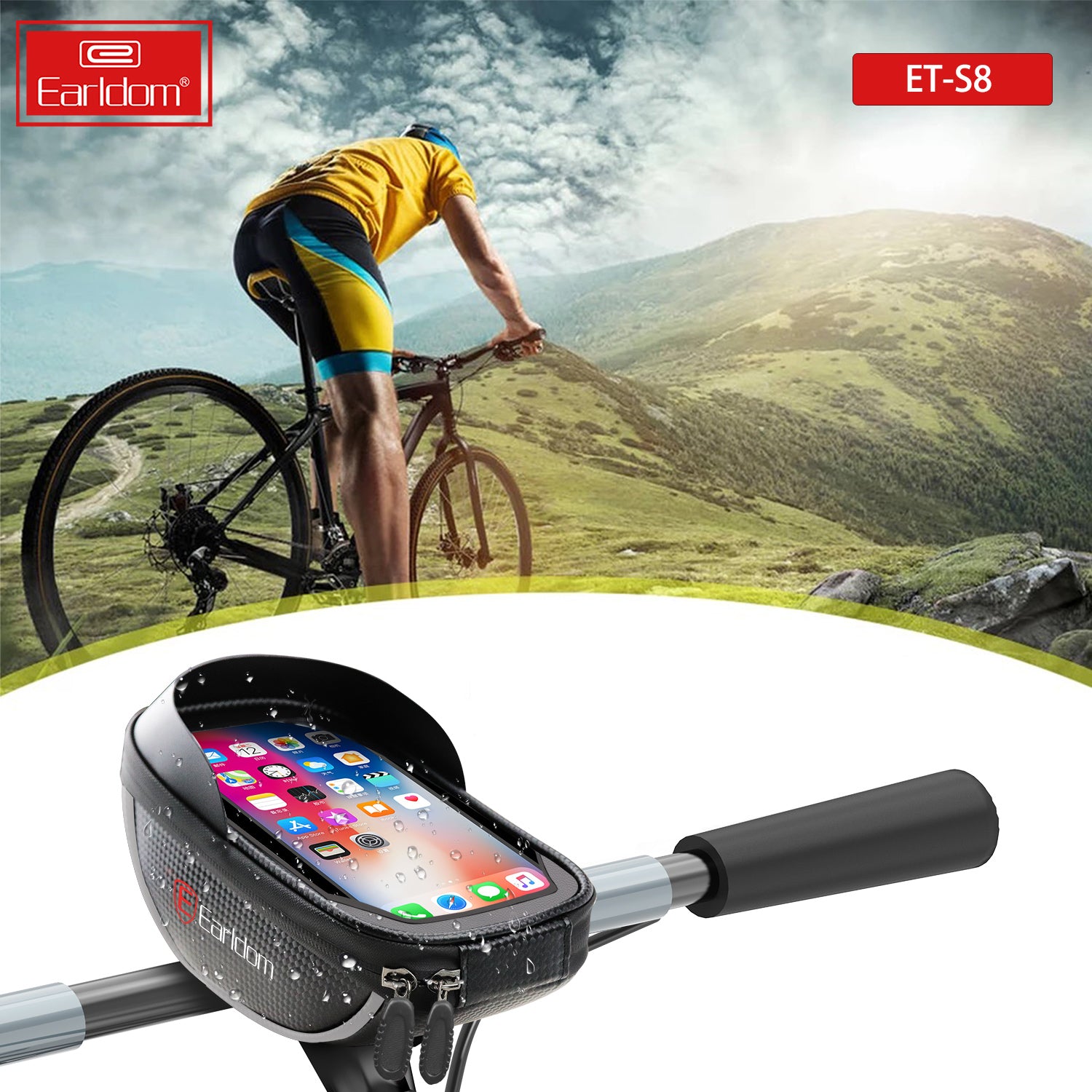 EARLDOM ET-S8 Waterproof Mobile Storage Bag for Bicycle Motorcycle EARLDOM ET-S8 Waterproof Mobile Storage Bag for Bicycle Motorcycle